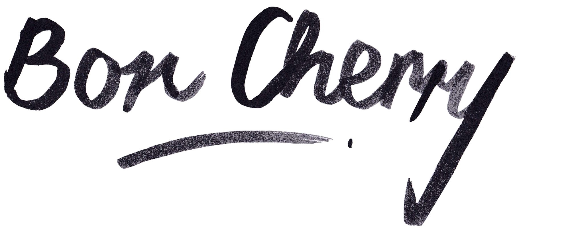Logo in brush script saying Bon Cherry